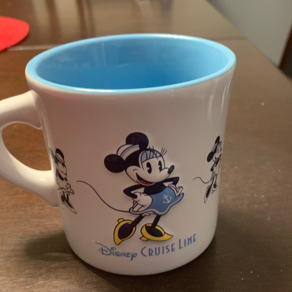 Disney Cruise Line Mug with Minnie Mouse - Blue and White - Picture 5 of 7